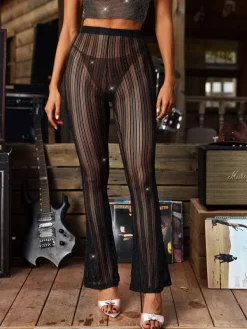 Pants & Shorts*Mew Mews Fashion Hilaria See Through Glitter Pants