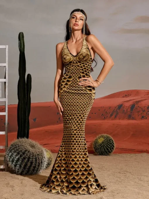 Embellishment | Dresses*Embellishment Hosea Printed Mermaid Maxi Dress