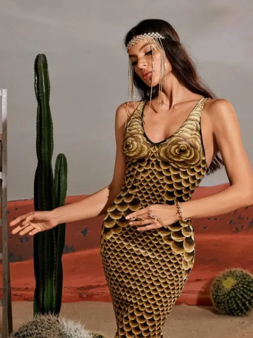 Embellishment | Dresses*Embellishment Hosea Printed Mermaid Maxi Dress
