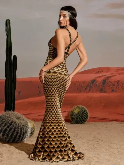 Embellishment | Dresses*Embellishment Hosea Printed Mermaid Maxi Dress