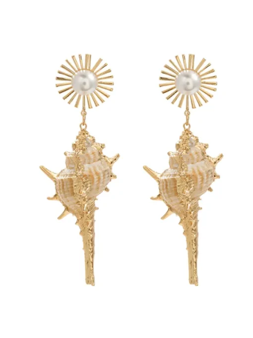 Earrings*Mew Mews Fashion Hoshi Pearl Conch Earrings
