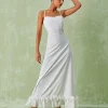 Dresses*Mew Mews Fashion Ilsa Spaghetti Maxi Dress In White