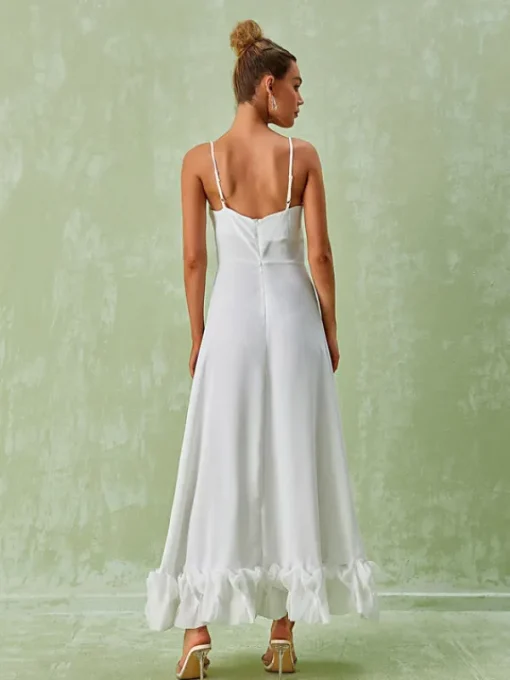 Dresses*Mew Mews Fashion Ilsa Spaghetti Maxi Dress In White