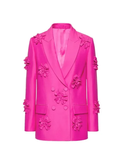 Blazers*Mew Mews Fashion Indiana Floral Embellished Blazer Set In Hot Pink