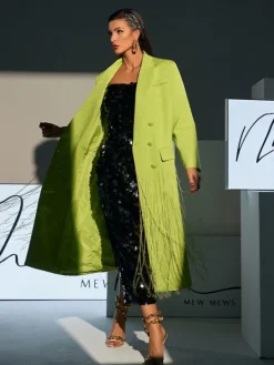 Coats & Jackets | Blazers*Mew Mews Fashion Inigo Crystal Fringe Blazer Coat