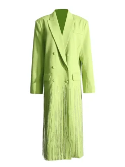 Coats & Jackets | Blazers*Mew Mews Fashion Inigo Crystal Fringe Blazer Coat