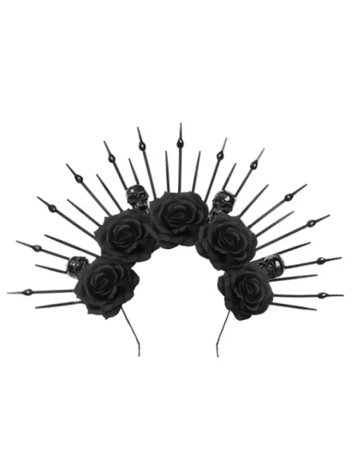 Headwear*Mew Mews Fashion Isandro Flower Skull Crown
