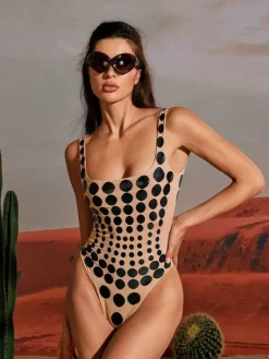 Bodysuits | Tops*Mew Mews Fashion Ishi Dot Printed Bodysuit
