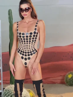 Bodysuits | Tops*Mew Mews Fashion Ishi Dot Printed Bodysuit