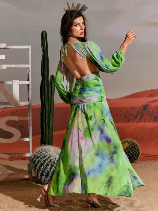 Dresses | Maxi Dresses*Mew Mews Fashion Janay Printed Cutout Maxi Dress