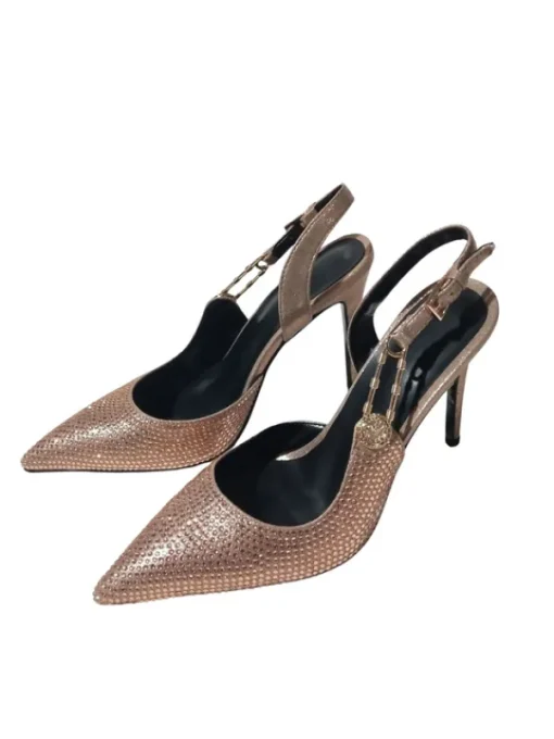 Shoes*Mew Mews Fashion Jaxxon Crystal Heels In Champagne