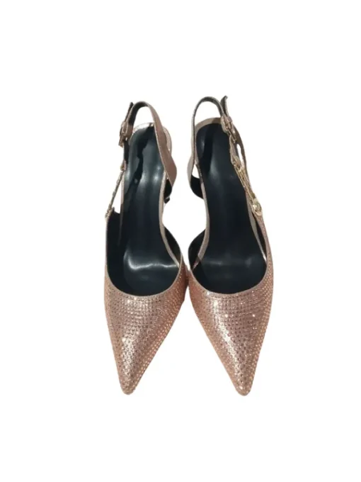 Shoes*Mew Mews Fashion Jaxxon Crystal Heels In Champagne