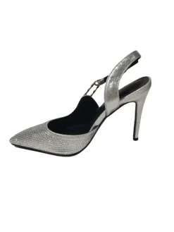 Shoes*Mew Mews Fashion Jaxxon Crystal Heels In Silver