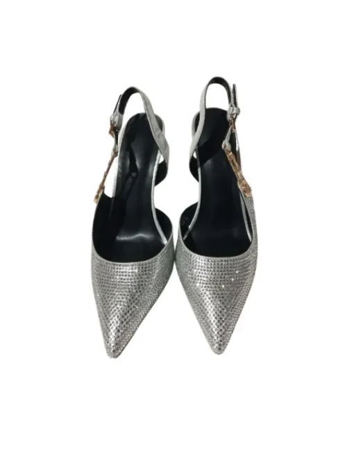 Shoes*Mew Mews Fashion Jaxxon Crystal Heels In Silver