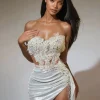 Sets & Co-ords*Jiu Bajia O/S Jelia Strapless Ruched Skirt Set