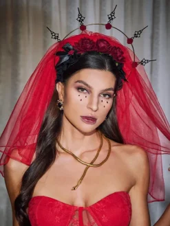 Headwear*Mew Mews Fashion Jephthah Mesh Veil