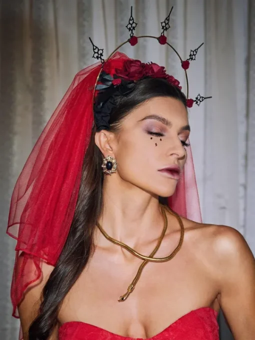 Headwear*Mew Mews Fashion Jephthah Mesh Veil