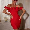 Dresses | Mini Dresses*Bandage Jester Off Shoulder Flower Dress