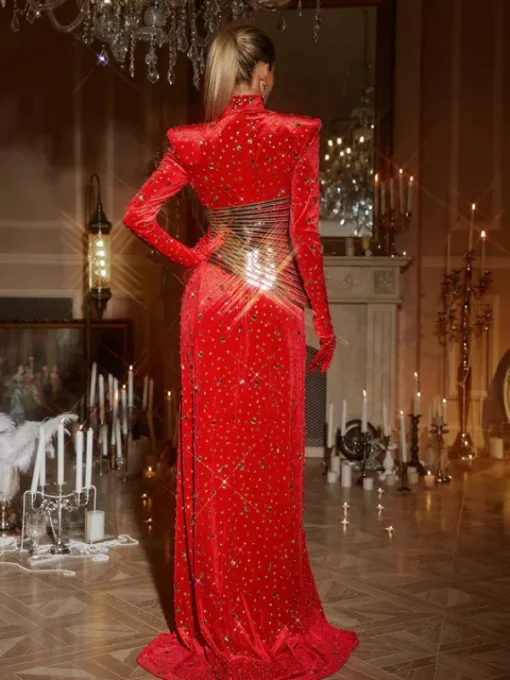 Dresses | Maxi Dresses*Embellishment Jonson Rhinestone Embellished Split Maxi Dress