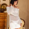 Mini Dresses | Dresses*Mew Mews Fashion Juliea Off Shoulder Knitted Mini Dress