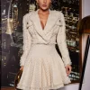Coats & Jackets*Mew Mews Fashion Juria Tweed Jacket In Beige