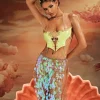 Armor Tops | Tops*Mew Mews Fashion O/S Kaelrix Halterneck Chain Armor Top In Green