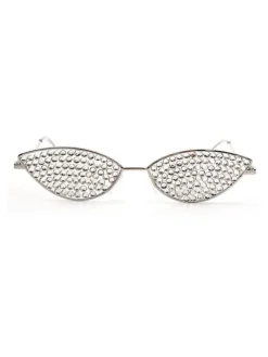 Glasses*Mew Mews Fashion Katy Crystal Cat Eye Frame Glasses