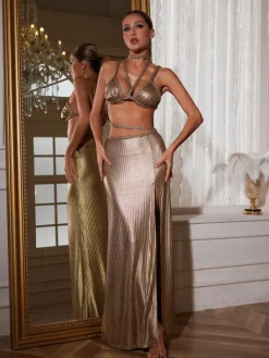 Sets & Co-ords*Mew Mews Fashion Kleo Corded Split Skirt Set