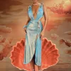 Sets & Co-ords*Mew Mews Fashion Korbin Cutout Ruched Split Sequin Skirt Set