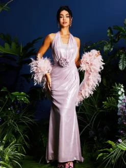 Dresses | Maxi Dresses*Mew Mews Fashion Lahela Halterneck Flower Maxi Dress With Shrug
