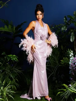 Dresses | Maxi Dresses*Mew Mews Fashion Lahela Halterneck Flower Maxi Dress With Shrug