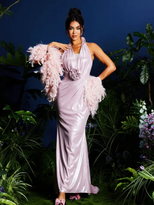 Dresses | Maxi Dresses*Mew Mews Fashion Lahela Halterneck Flower Maxi Dress With Shrug