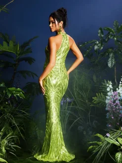 Dresses | Maxi Dresses*Mew Mews Fashion Lajita Halterncke Sequin Maxi Dress