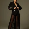 Sets & Co-ords*Mew Mews Fashion Leonardo Rhinestone Mesh Blazer Set