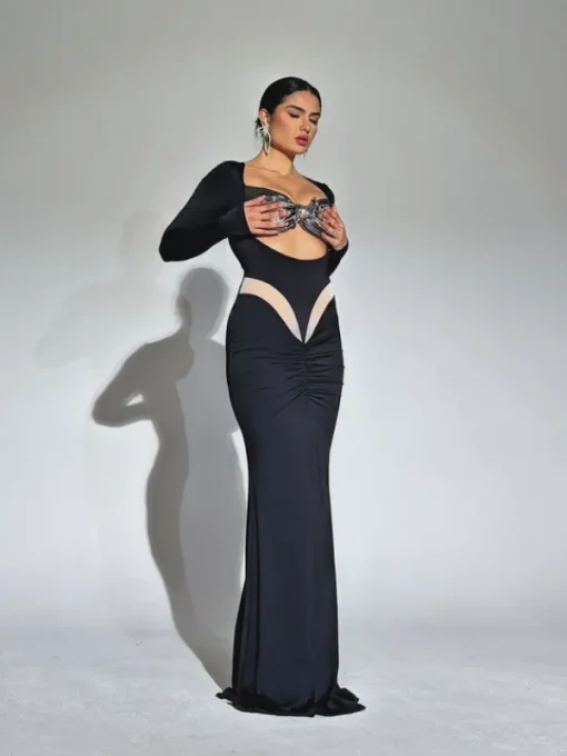 Armor Tops | Tops*Mew Mews Fashion O/S Lianne Bow Twisted Armor Top In Silver