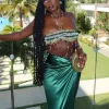 Beaded Wear*Mew Mews Fashion O/S Linden Fringe Gemstone Beaded Bralette