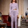 Pants & Shorts*Mew Mews Fashion O/S Linnet Knit Lounge Pants In Purple