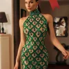 Embellishment | Dresses*Embellishment Liora Sequin Crystal Mini Dress In Green