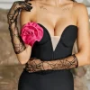 Gloves*Mew Mews Fashion Litza Cobweb Lace Mesh Gloves
