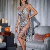Cover-ups | Swimwear*Embellishment Lycan Spaghetti Cobweb Hollow Dress