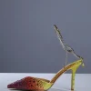 Shoes*Mew Mews Fashion Lyre Fringe Crystal Heels