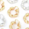 Earrings*Mew Mews Fashion Maia Chunky Twist Hoop Earrings