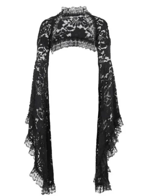 Coats & Jackets*Mew Mews Fashion Malaz Flare Sleeve Lace Shrug