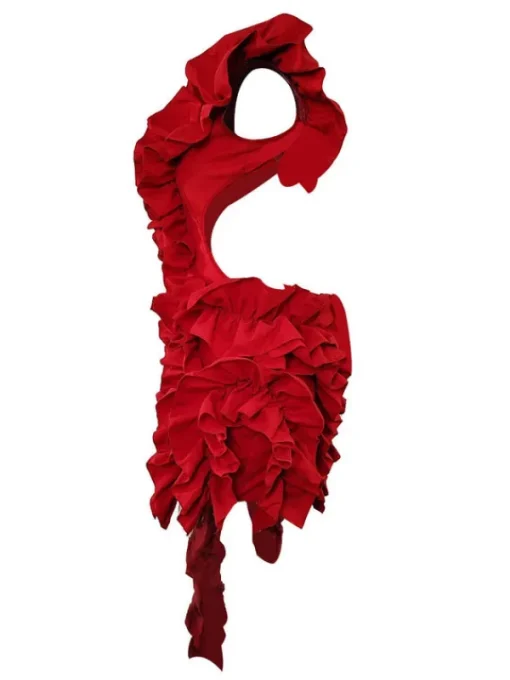 Dresses | Mini Dresses*Mew Mews Fashion Margie Cutout Ruffle Tiered Dress In Red
