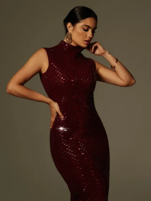 Dresses | Maxi Dresses*Mew Mews Fashion Marius Sleeveless Rhinestone Maxi Dress