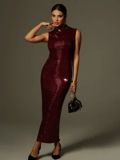 Dresses | Maxi Dresses*Mew Mews Fashion Marius Sleeveless Rhinestone Maxi Dress