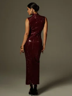 Dresses | Maxi Dresses*Mew Mews Fashion Marius Sleeveless Rhinestone Maxi Dress