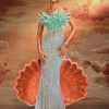 Embellishment | Dresses*Lu Yili Mathis Strapless Feather Sequin Maxi Dress