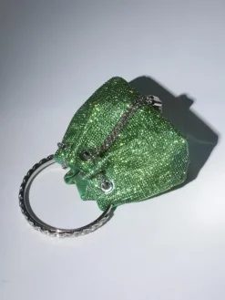 Bags*Mew Mews Fashion Mattea Crystal Embellished Bucket Bag In Green