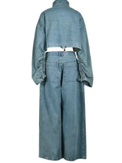 Sets & Co-ords*Mew Mews Fashion Maudie Pocket Wide Denim Pants Set